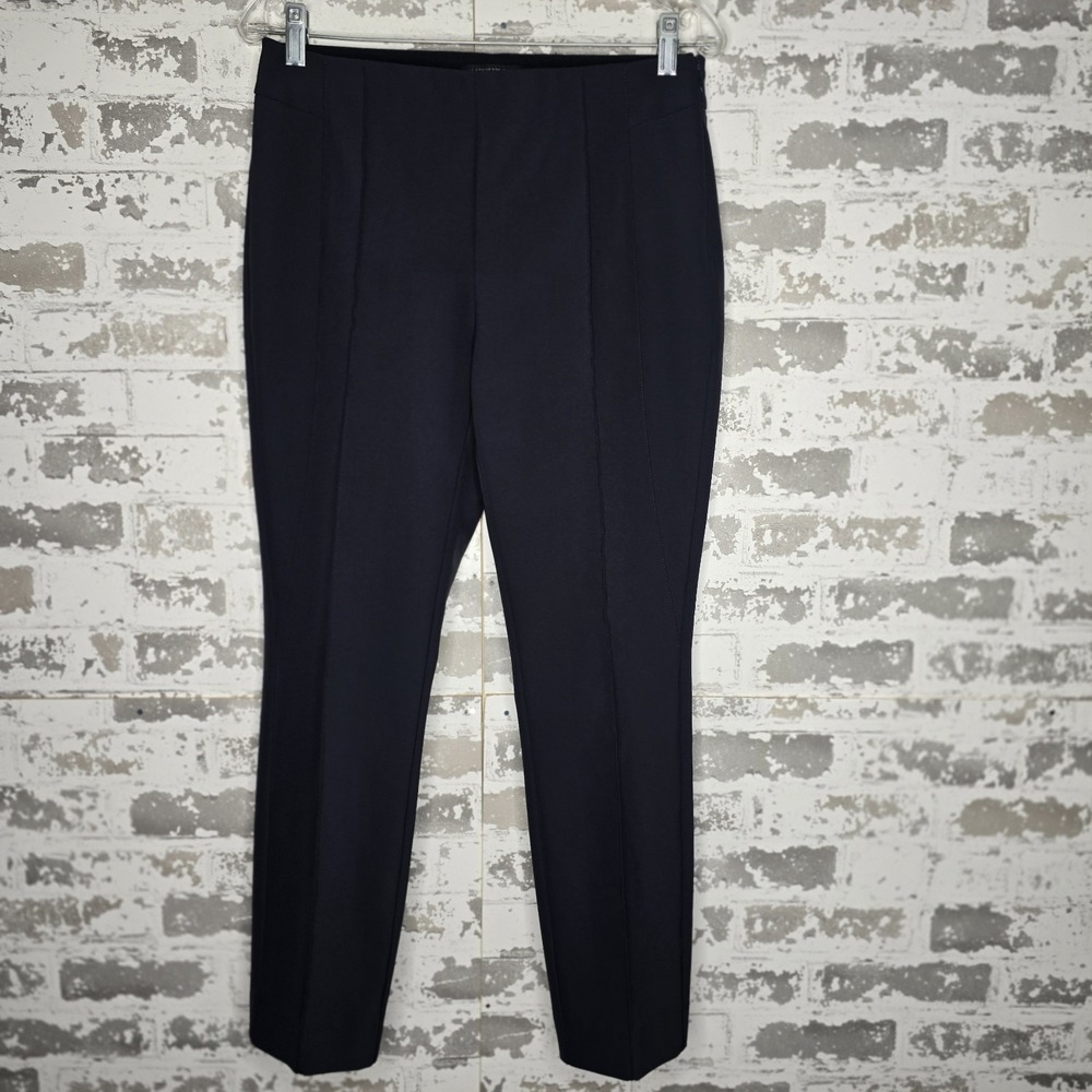 Lafayette 148 New‎ York Pants Women Size 6 Gramercy Acclaimed Stretch Navy Ankle